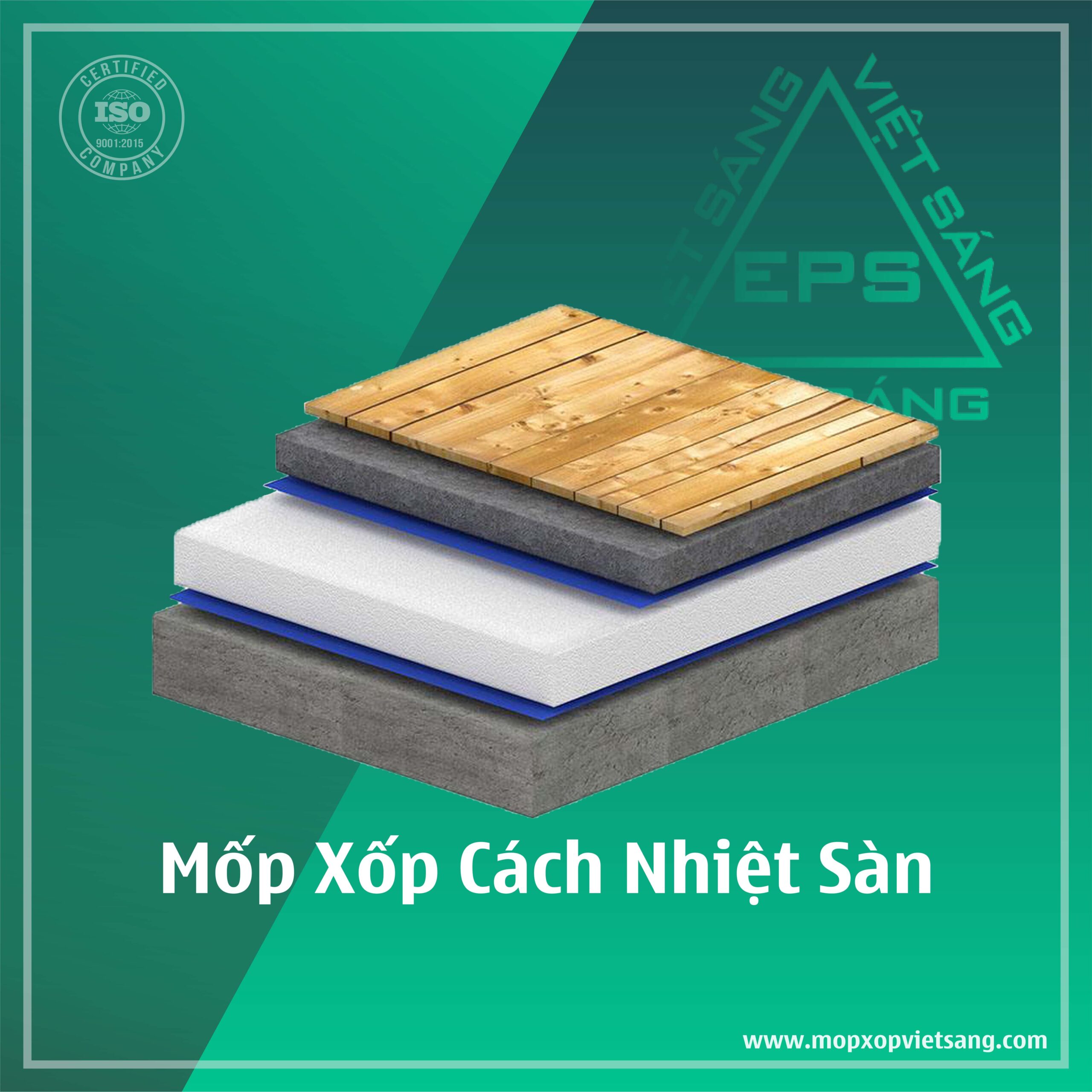 mốp xốp cách nhiệt sàn EPS Việt Sáng