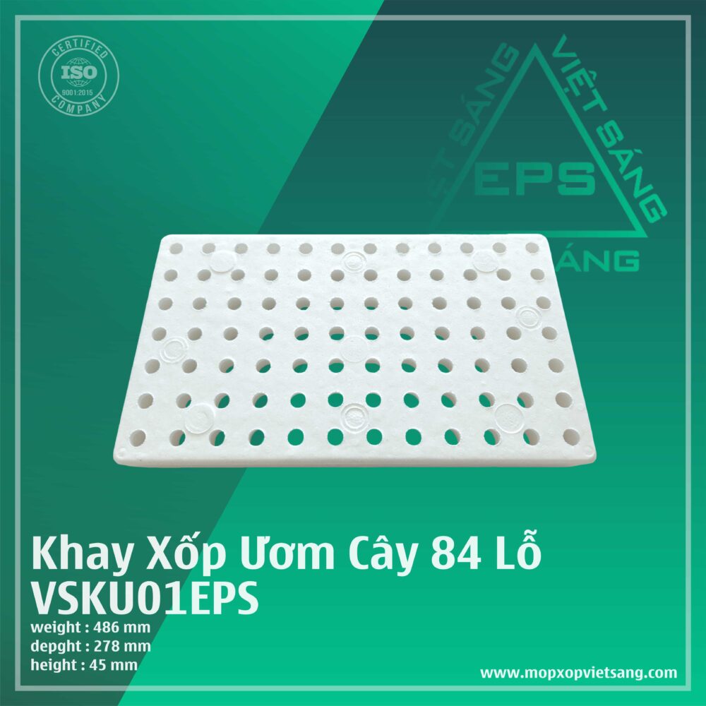 khay xốp ươm cây 84 lỗ eps