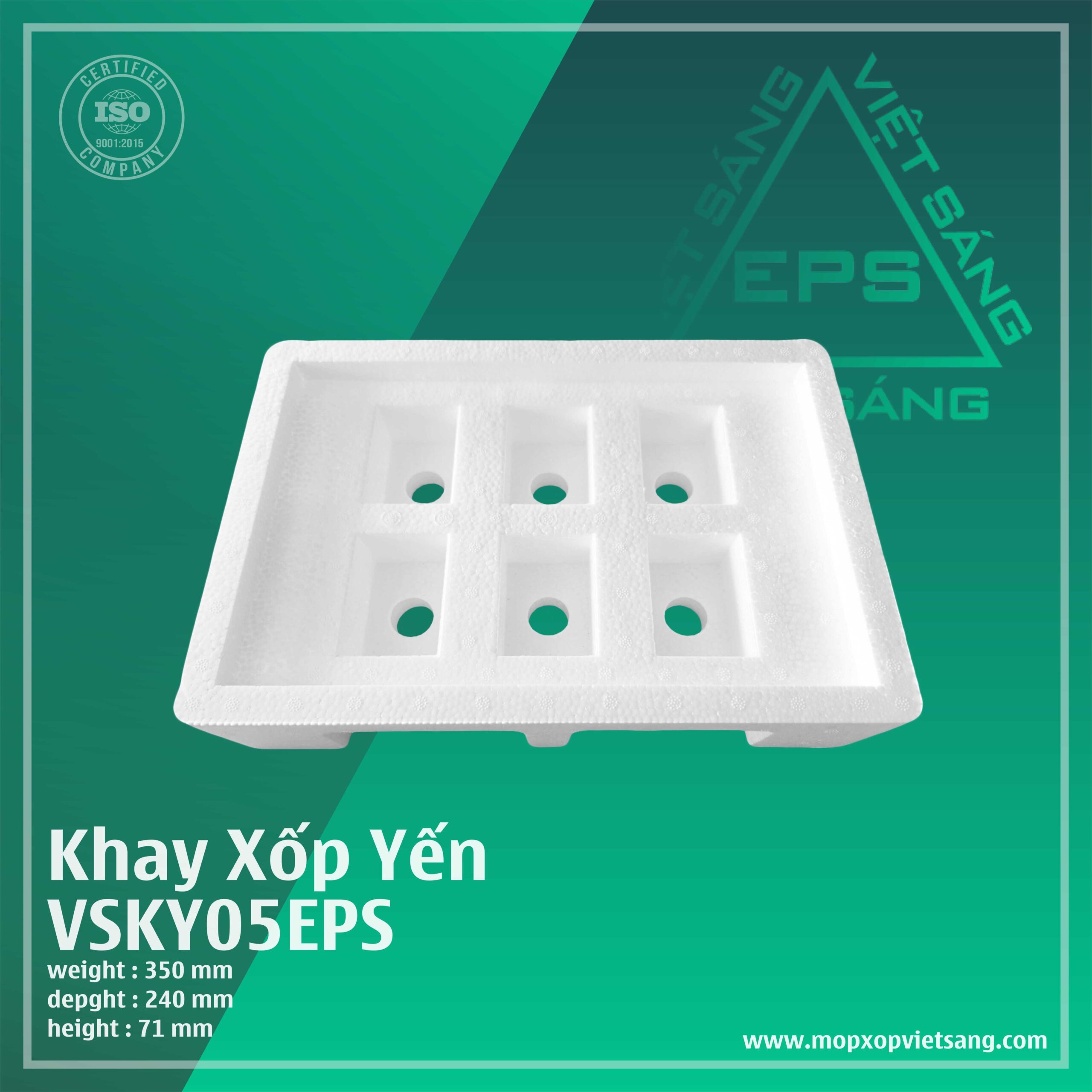 khay xốp yến Việt Sáng eps