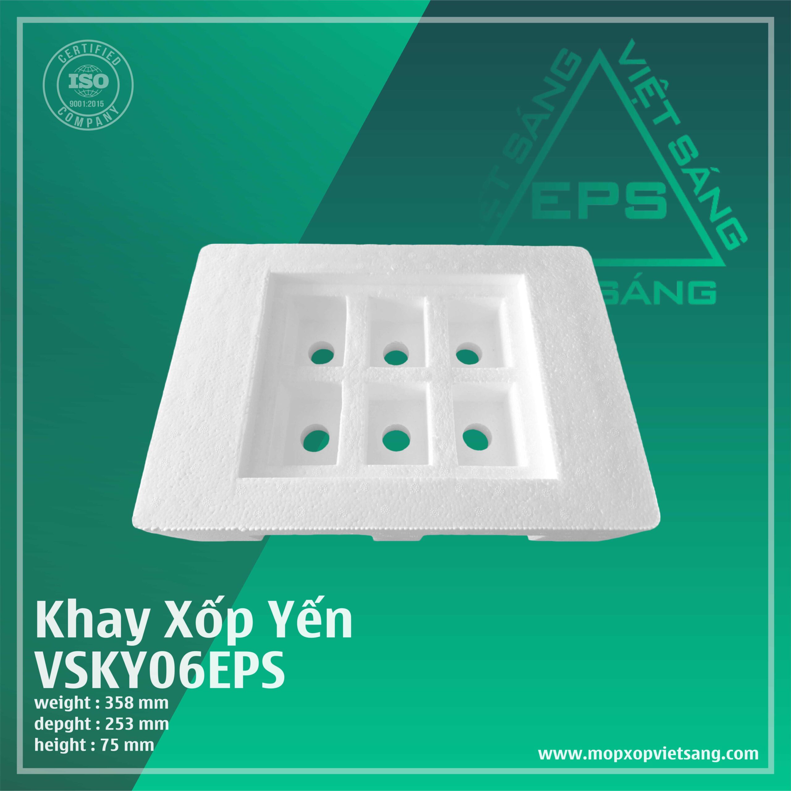 khay xốp yến Việt Sáng eps